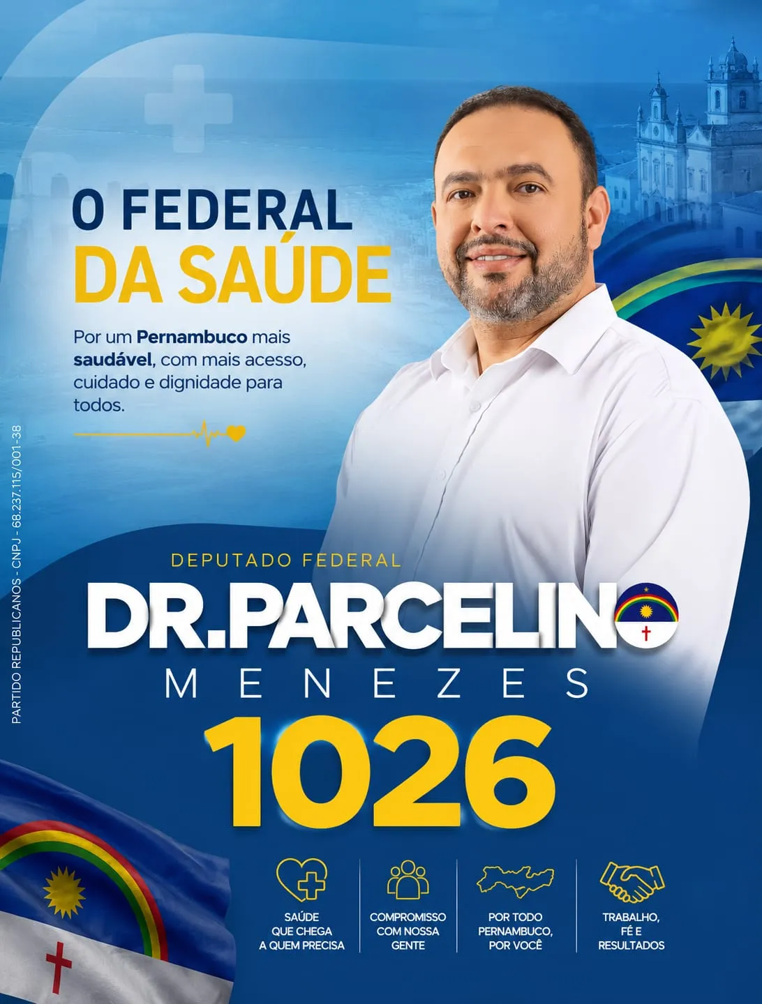Dr. Parcelino Menezes, candidato a Deputado Federal
